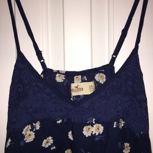 Hollister flowered tank top
